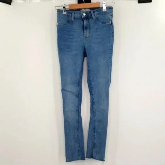 Free People Raw Hem High Rise Jeggings Jeans - Picture 3 of 6